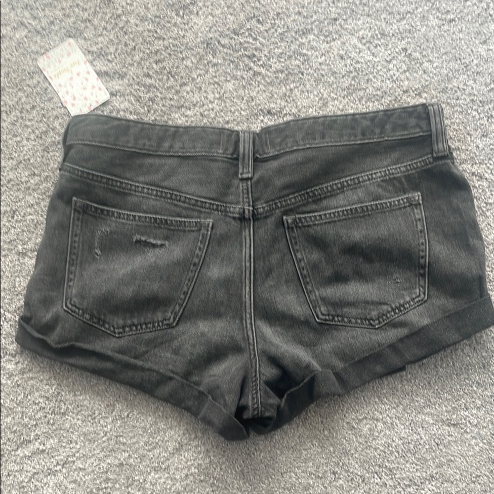 Free People Distressed Jean Shorts NWT - Picture 2 of 6